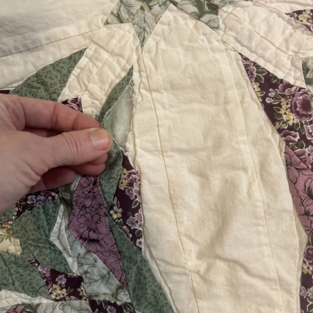 Vtg Country Collection Quilt Merrianne’s Star Queen 99x82 Cottage Shabby Chic